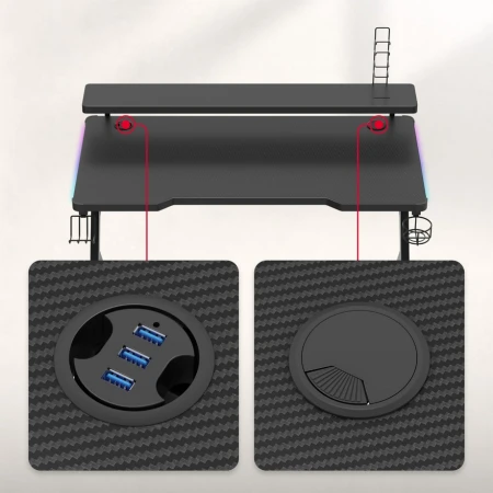 Huzaro Hero 5 RGB Crni Gaming sto