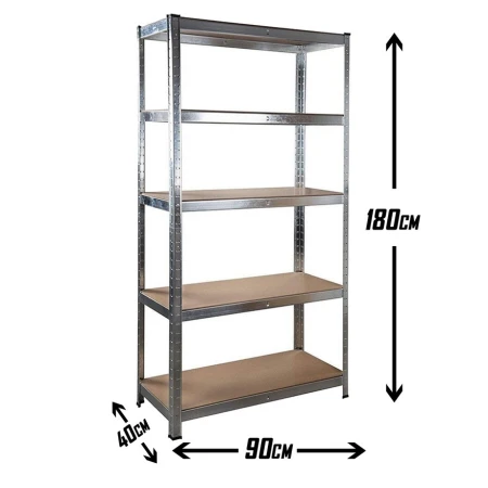 SuperHome 180x90x40cm 175Kg Metalna Montažna Polica