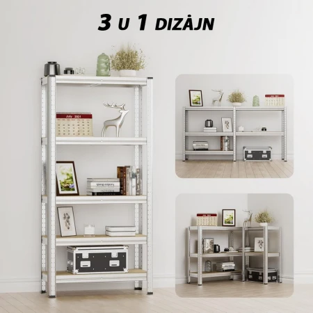 SuperHome 180x90x30cm 175Kg Metalna Montažna Polica