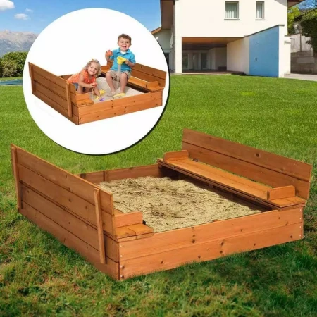 Peskarnik sa kutijom za pesak i sklopivim klupama