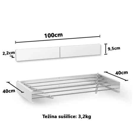 SuperHome Sklopiva Sušilica za Veš WS-D4-100
