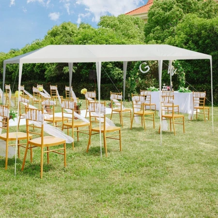 Paviljon za zabave 9x3m bez stranica Beli