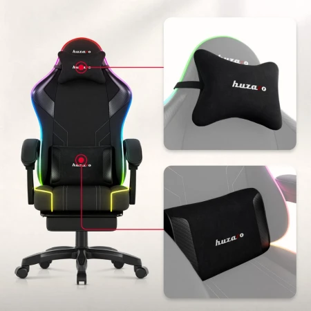 Huzaro Force 3.7 RGB Crna Gaming stolica