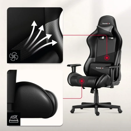 Huzaro Force 6.2 Carbon Gaming stolica