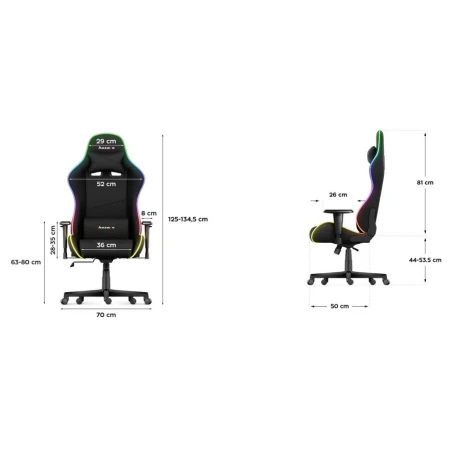 Huzaro Force 6.2 RGB Mesh Gaming stolica
