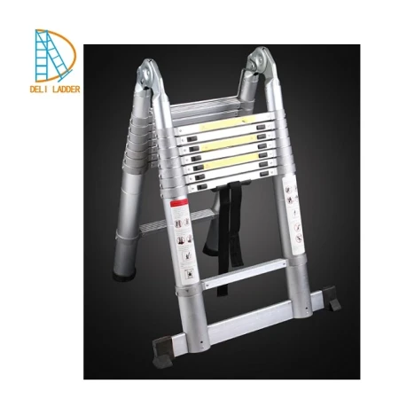SuperStep Duple FULL Aluminijumske Teleskopske Merdevine 2,5+2,5m