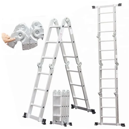 SuperStep Zglobne Aluminijumske Merdevine 4x3