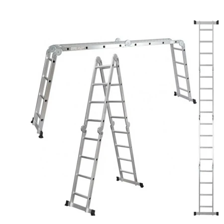 SuperStep Zglobne Aluminijumske Merdevine 4x4