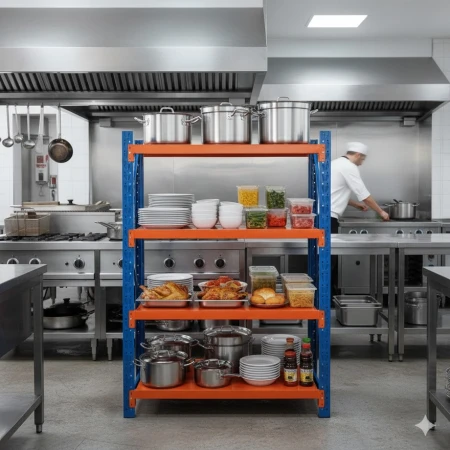 SuperHome 200x120x60cm 4x200kg Potpuno Metalna Montažna Polica