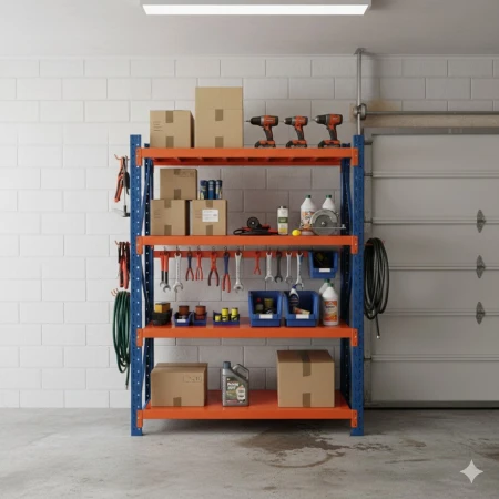 SuperHome 200x120x60cm 4x200kg Potpuno Metalna Montažna Polica