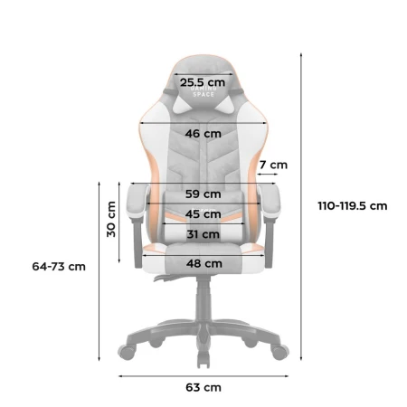 Huzaro Force 2.7 Siva Gaming stolica