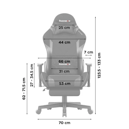 Huzaro Force 5.7 Crna Gaming stolica