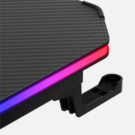 Huzaro Hero 3.3 Crni RGB Gaming sto 140x60cm