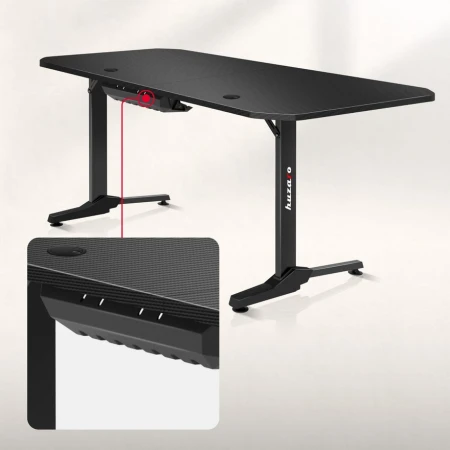 Huzaro Hero 4.7 Crni Gaming sto 160x75cm
