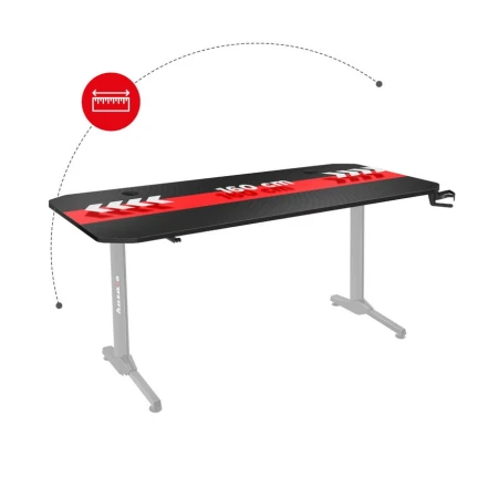 Huzaro Hero 4.7 Crni Gaming sto 160x75cm