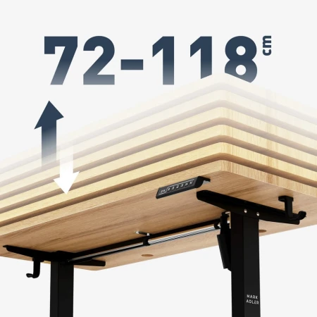 Mark Adler Leader 6.9 Crni Električni podesivi sto 120x60cm