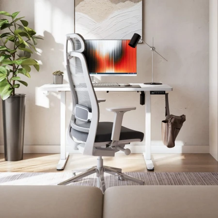 Mark Adler Leader 6.9 Beli Električni podesivi sto 120x60cm