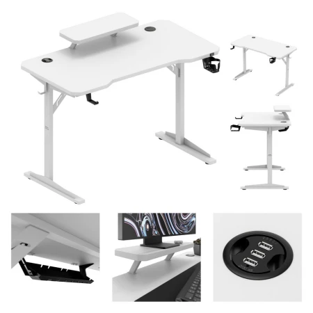 Mark Adler Leader 5.1 Beli Kancelarijski sto sa postoljem za monitor