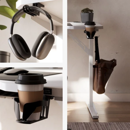 Mark Adler Leader 5.1 Beli Kancelarijski sto sa postoljem za monitor