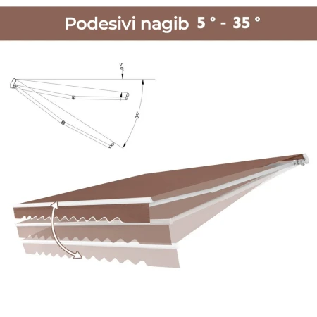 Tenda 360x300cm Braon