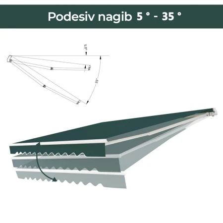 Tenda 360x300cm Zelena