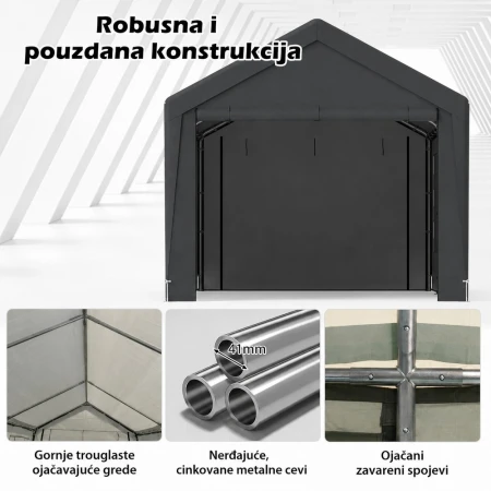 Venturo Titan 600x300cm Siva Garaža Šator Paviljon