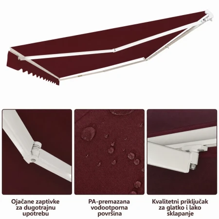 Montelux Solara 400x250cm Bordo Tenda